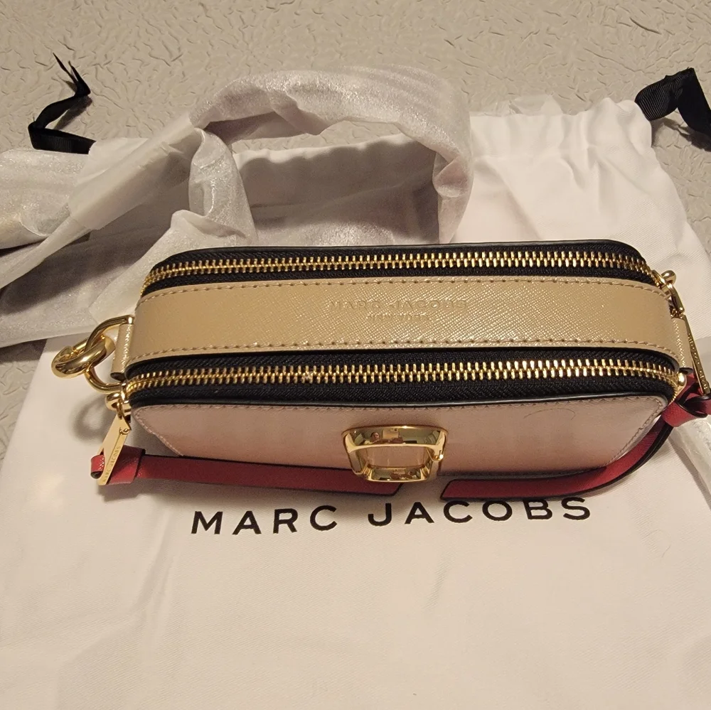 NWT Marc Jacobs Rose Multi Snapshot Bag Purse - Picture 4 of 5